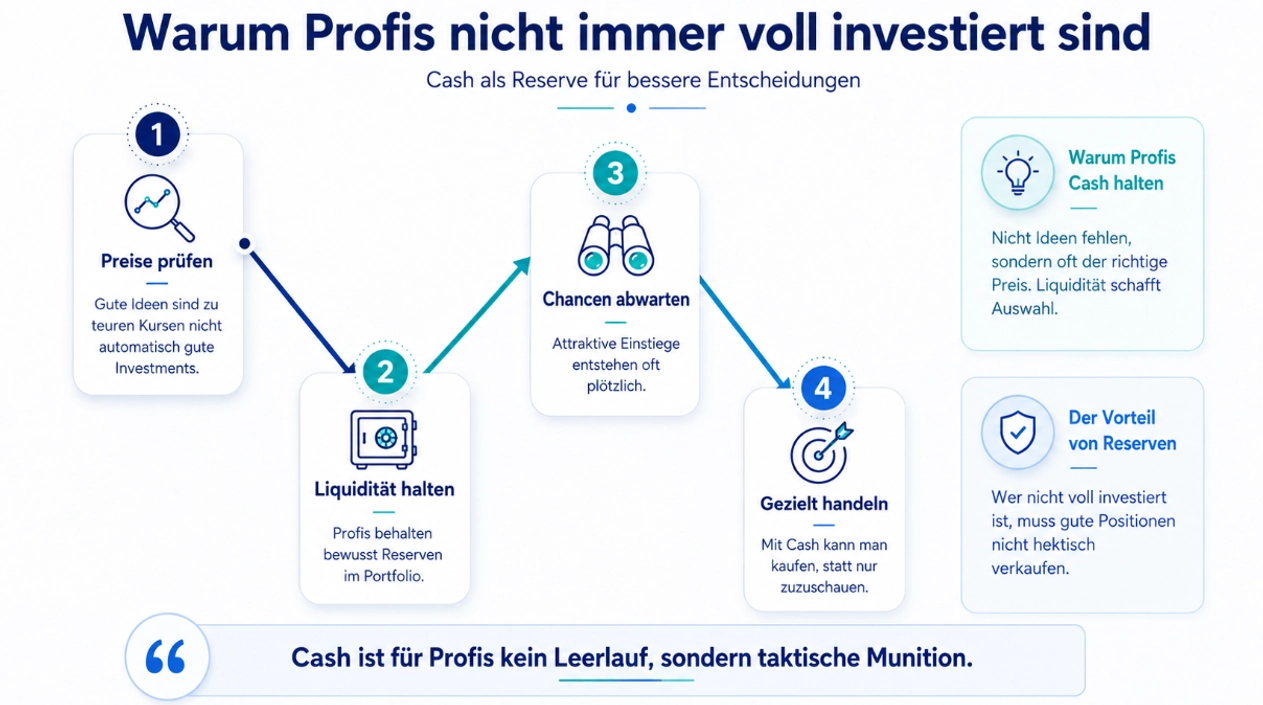 Cash kostet Rendite, schafft aber bessere Optionen
